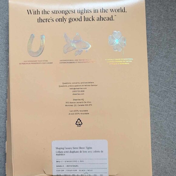 Luxury Shaping Semi-Sheer Rip-Resist Tights - Picture 6 of 8